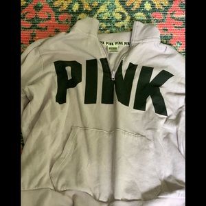 pink light purple quarter zip